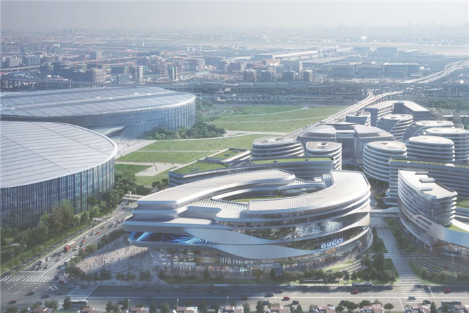 9-3 상해 국가컨벤션센터 맞은 편에 위치한 수입상품상설전시센터